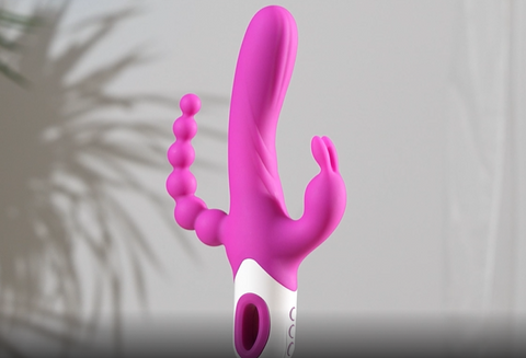 Rabbit Vibrator with Anal Beads